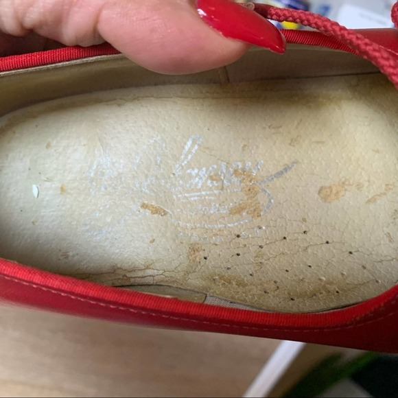 Vintage Red Johansen pumps with laces 9 (36) - Picture 10 of 12